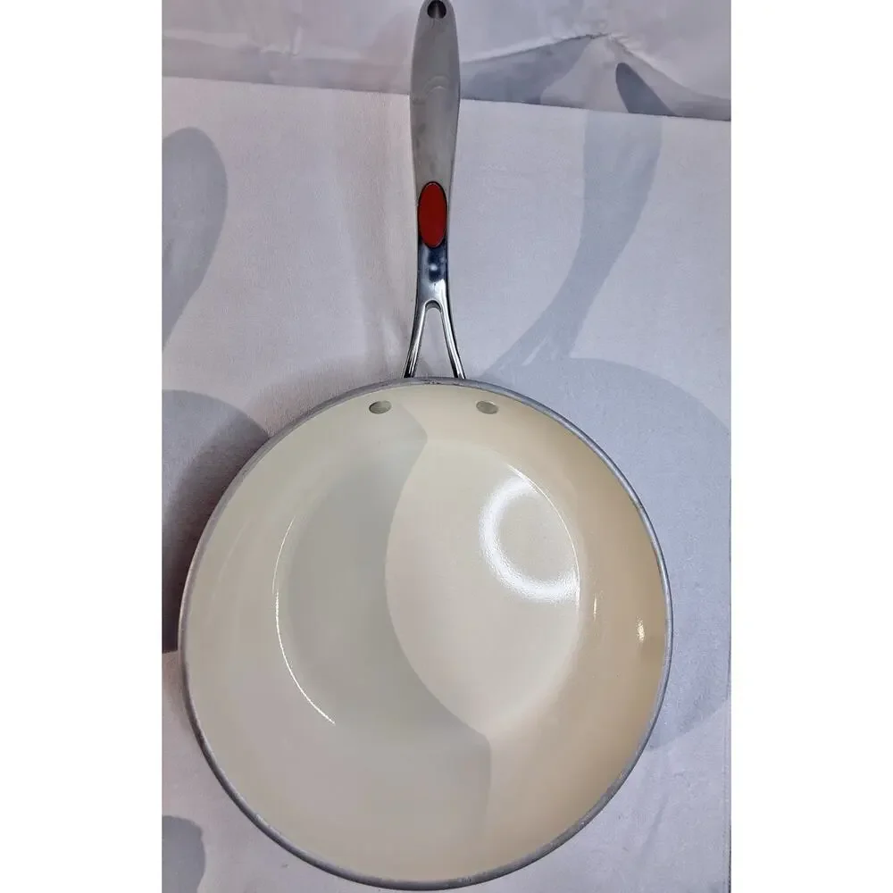 Tramontina Deluxe Ceramic Nonstick 1O In Fry Pan 1.5 Qt Sauce Pot SET Made Italy